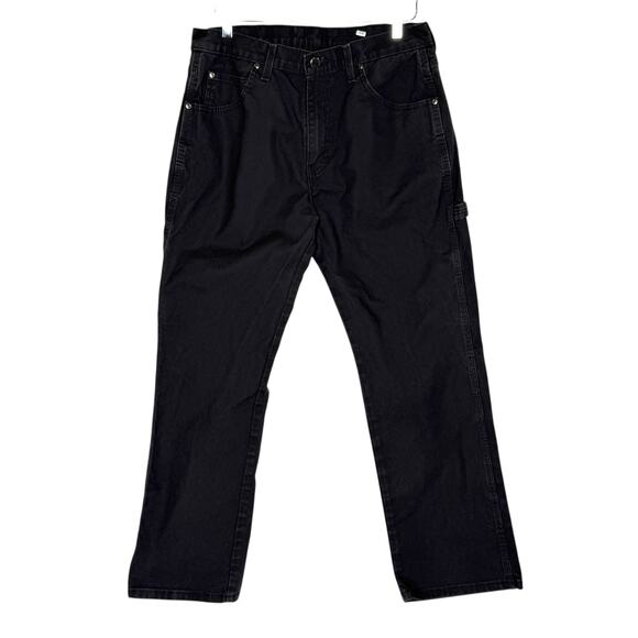 Dickies 32 Mens Carpenter Work Pants Black Streetwear Gorpcore Straight - Picture 1 of 10